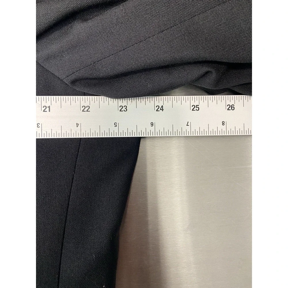Vintage After Six 2PC Tuxedo Suit Mens 46L Black Wool Super 100's Formal Wedding